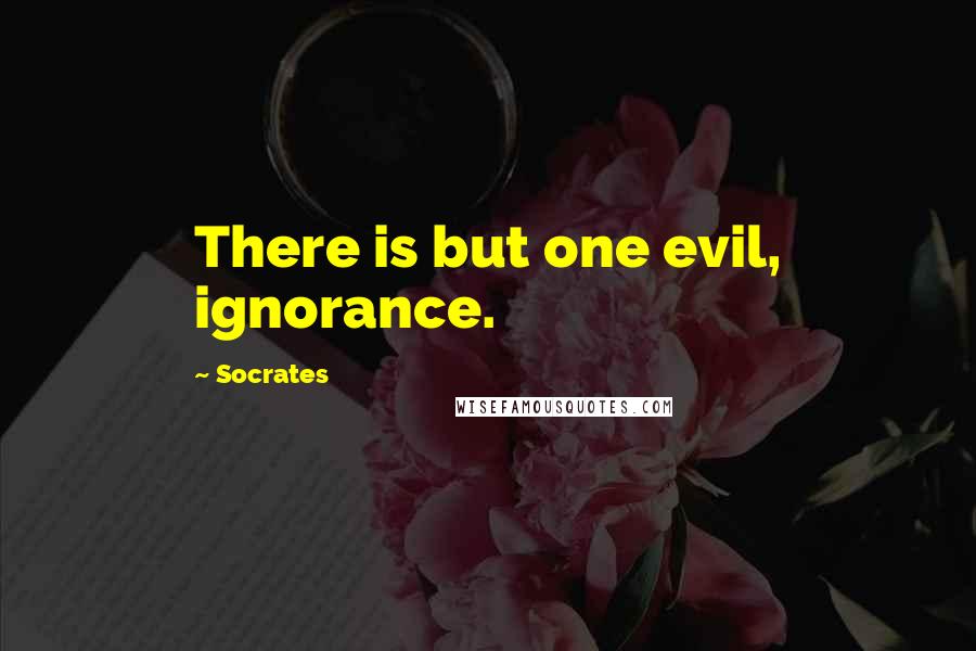 Socrates Quotes: There is but one evil, ignorance.