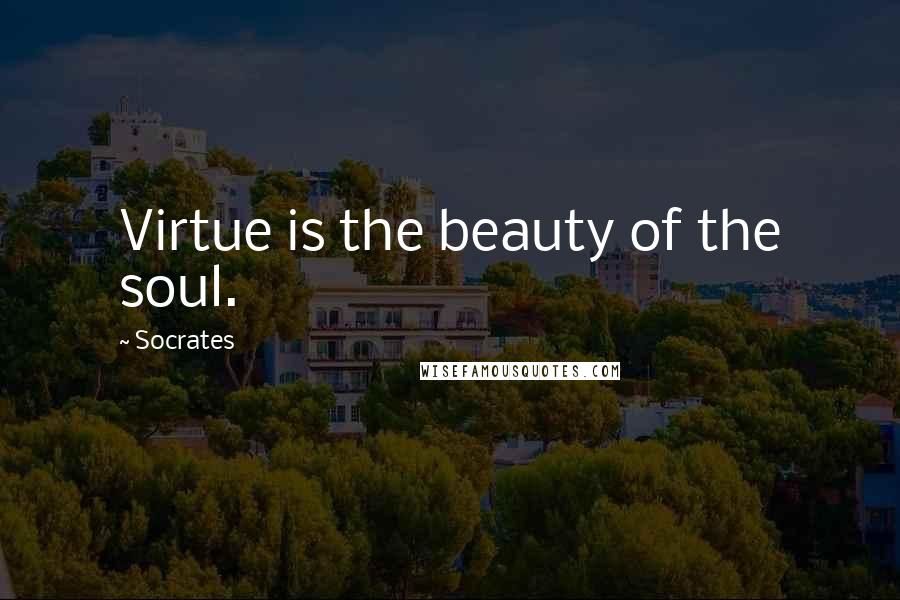 Socrates Quotes: Virtue is the beauty of the soul.
