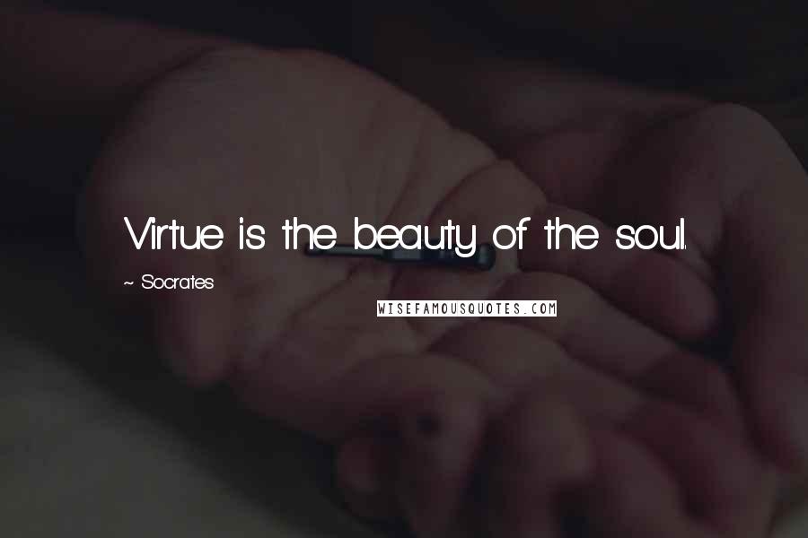 Socrates Quotes: Virtue is the beauty of the soul.