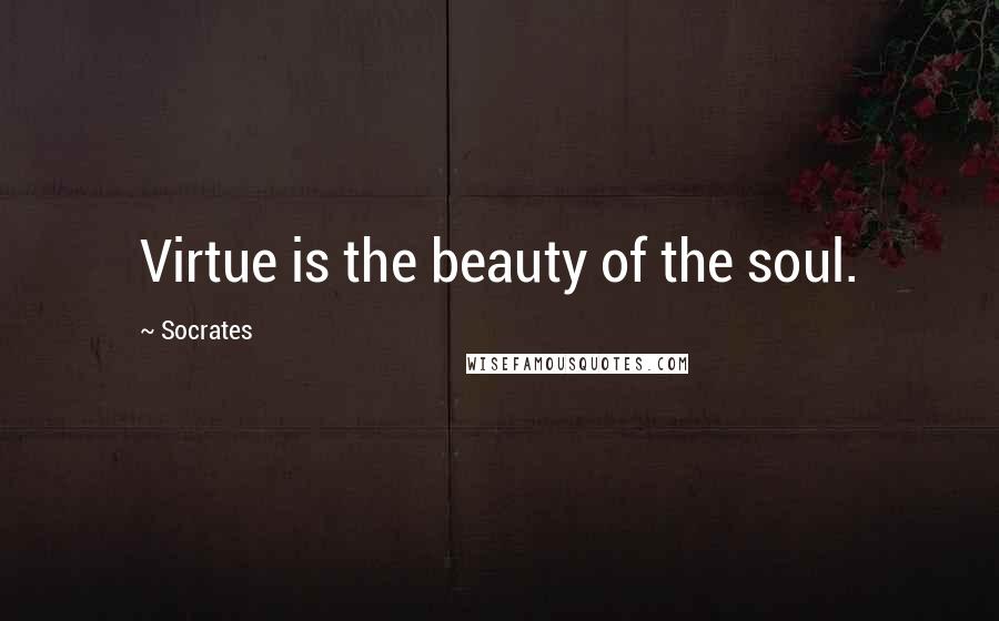 Socrates Quotes: Virtue is the beauty of the soul.