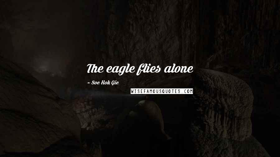 Soe Hok Gie Quotes: The eagle flies alone