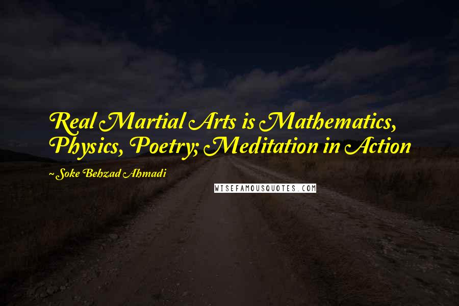 Soke Behzad Ahmadi Quotes: Real Martial Arts is Mathematics, Physics, Poetry; Meditation in Action