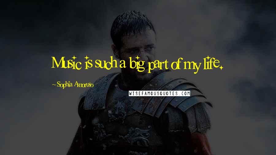 Sophia Amoruso Quotes: Music is such a big part of my life.