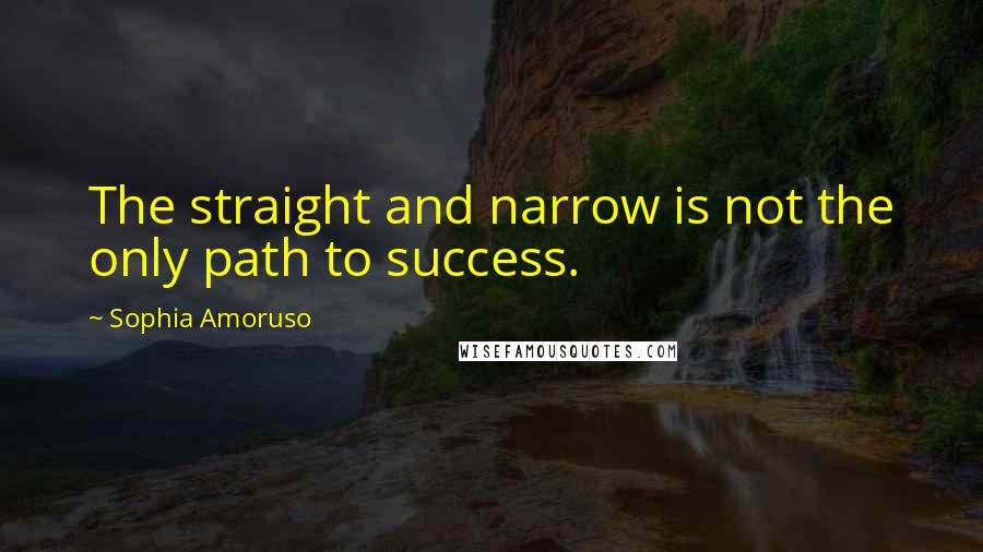 Sophia Amoruso Quotes: The straight and narrow is not the only path to success.