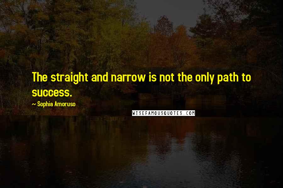 Sophia Amoruso Quotes: The straight and narrow is not the only path to success.