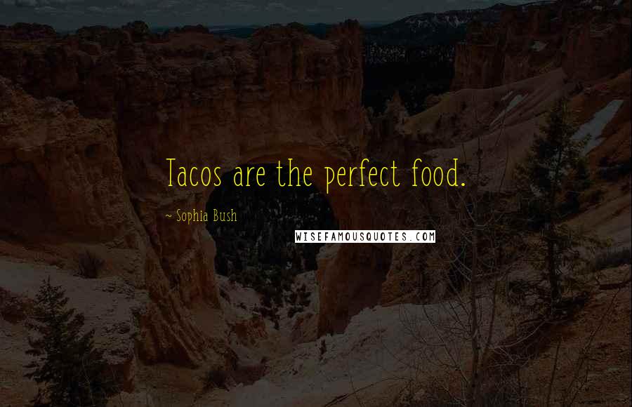 Sophia Bush Quotes: Tacos are the perfect food.