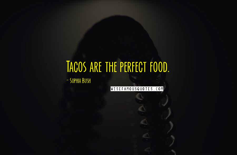 Sophia Bush Quotes: Tacos are the perfect food.