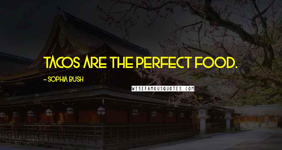 Sophia Bush Quotes: Tacos are the perfect food.