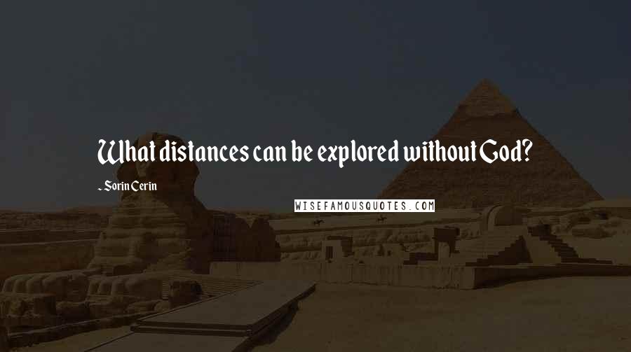Sorin Cerin Quotes: What distances can be explored without God?