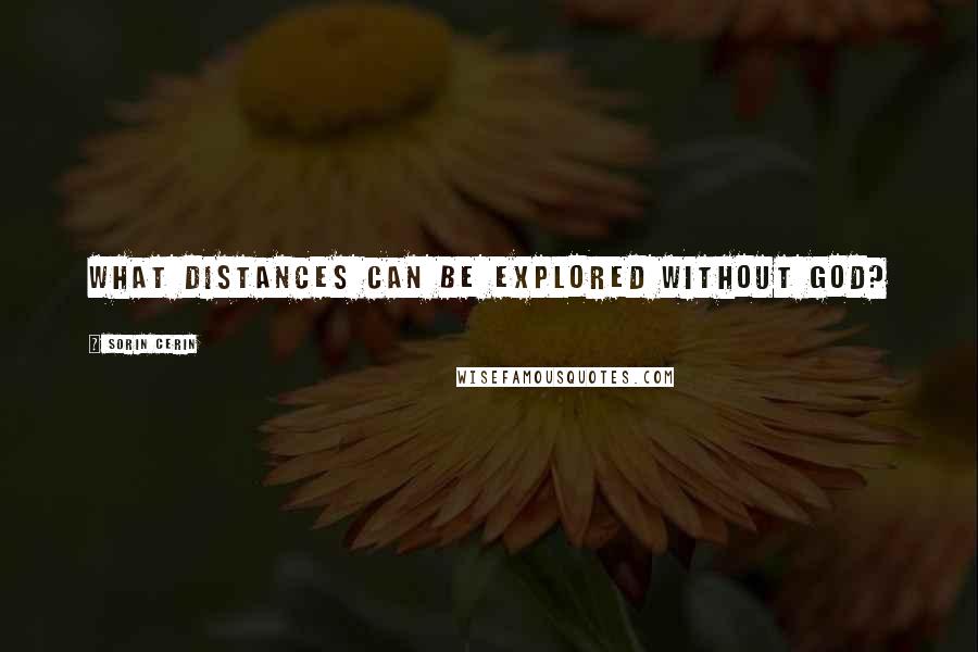 Sorin Cerin Quotes: What distances can be explored without God?