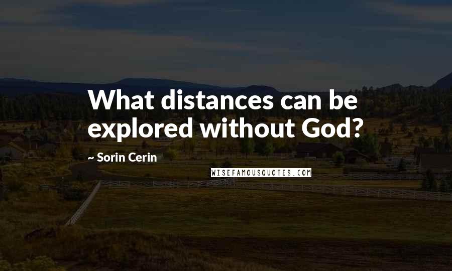Sorin Cerin Quotes: What distances can be explored without God?