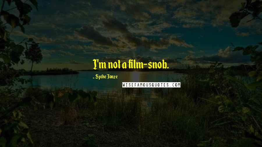 Spike Jonze Quotes: I'm not a film-snob.
