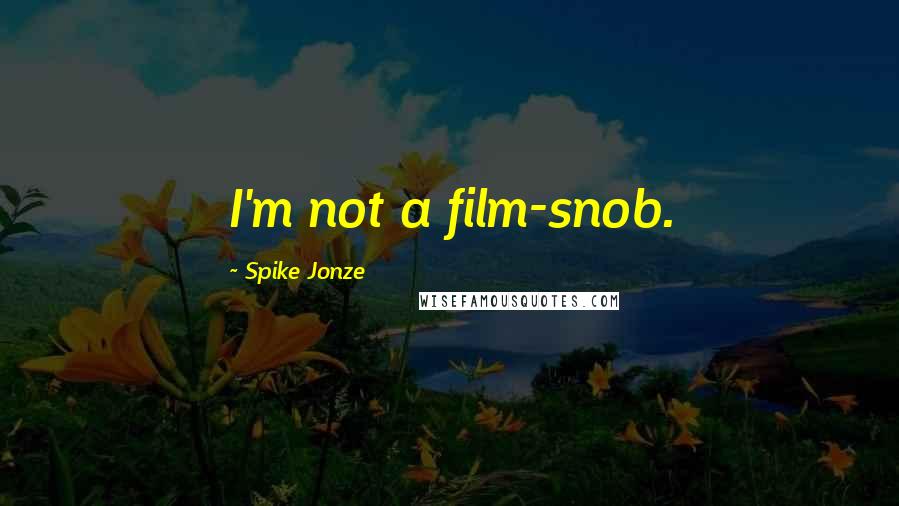 Spike Jonze Quotes: I'm not a film-snob.