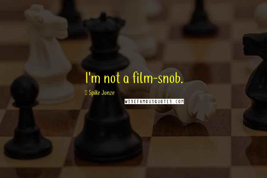 Spike Jonze Quotes: I'm not a film-snob.