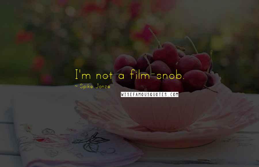 Spike Jonze Quotes: I'm not a film-snob.