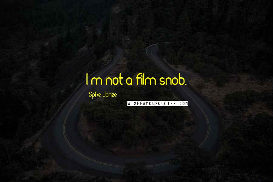Spike Jonze Quotes: I'm not a film-snob.