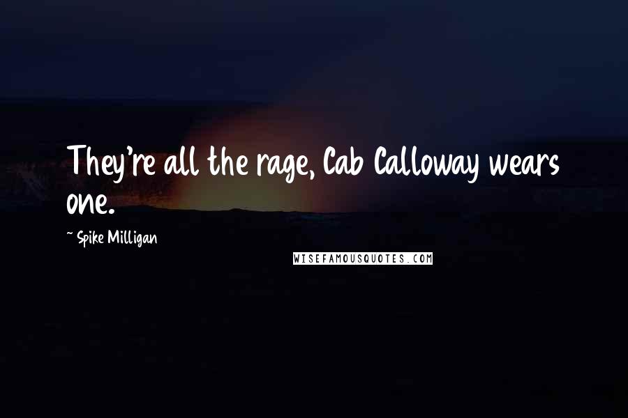 Spike Milligan Quotes: They're all the rage, Cab Calloway wears one.