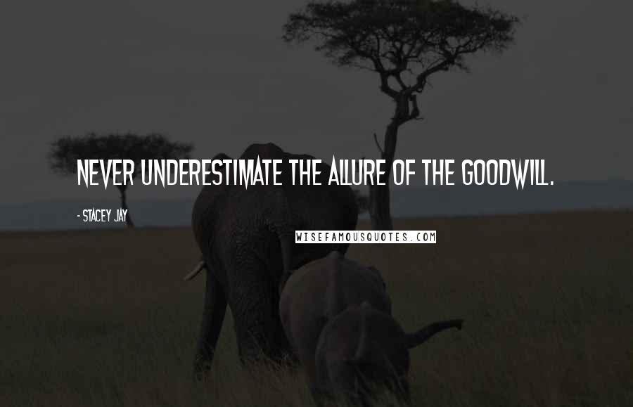 Stacey Jay Quotes: Never underestimate the allure of the Goodwill.