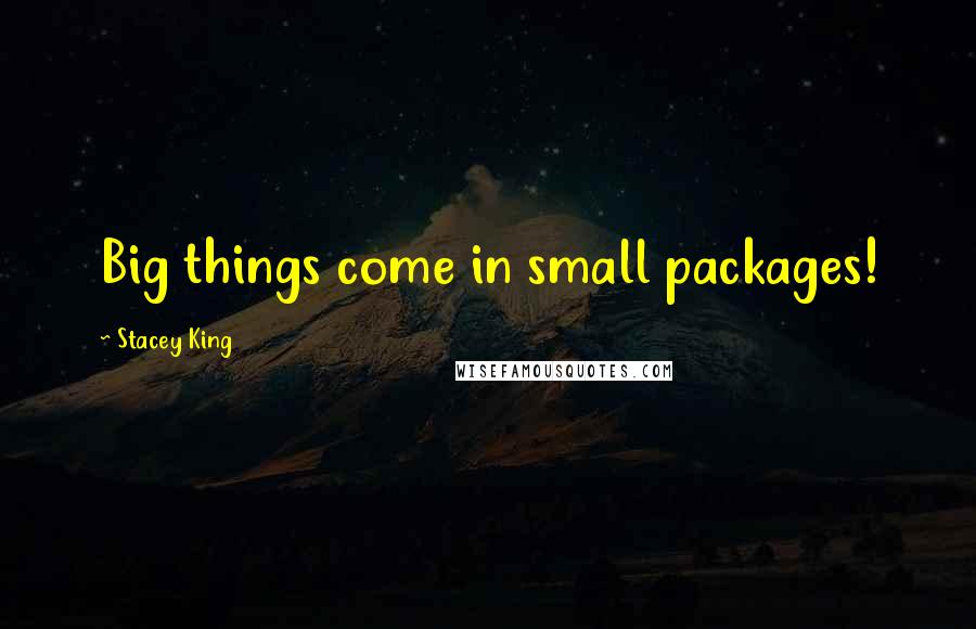 Stacey King Quotes: Big things come in small packages!