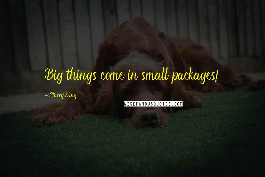 Stacey King Quotes: Big things come in small packages!