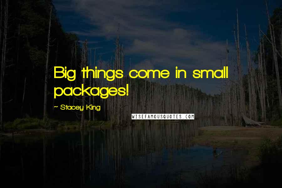 Stacey King Quotes: Big things come in small packages!