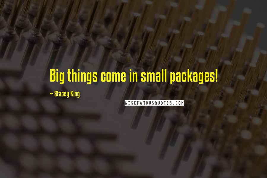 Stacey King Quotes: Big things come in small packages!