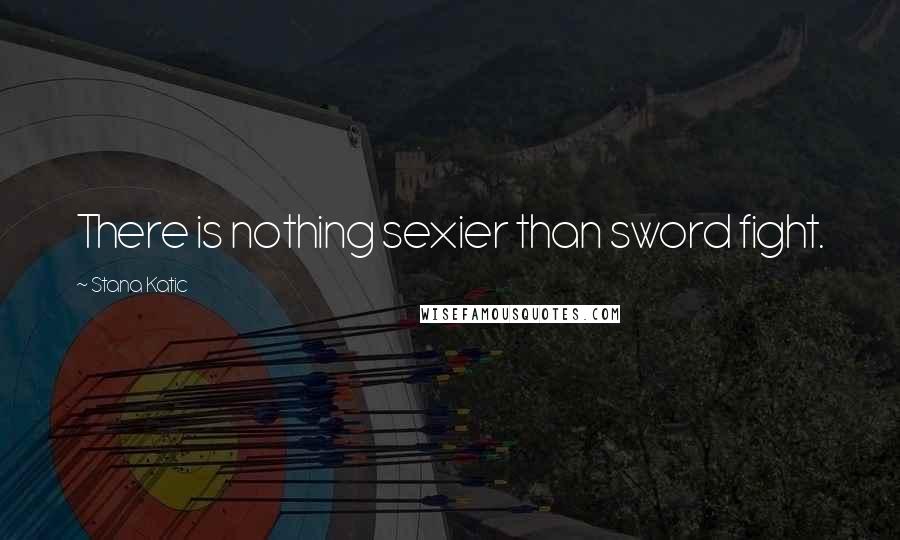 Stana Katic Quotes: There is nothing sexier than sword fight.