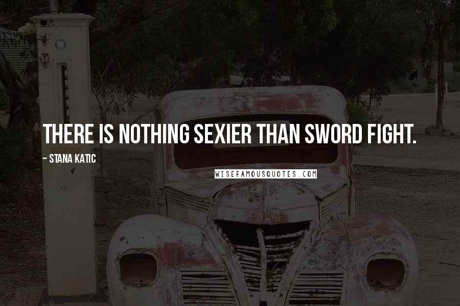 Stana Katic Quotes: There is nothing sexier than sword fight.