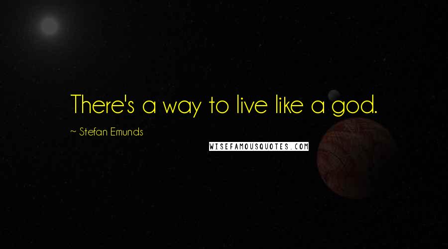 Stefan Emunds Quotes: There's a way to live like a god.