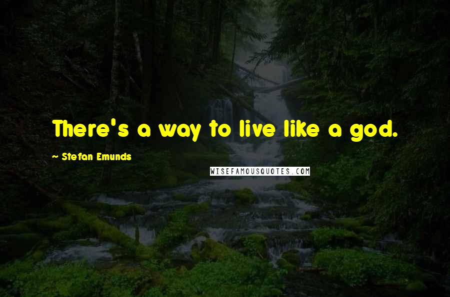 Stefan Emunds Quotes: There's a way to live like a god.