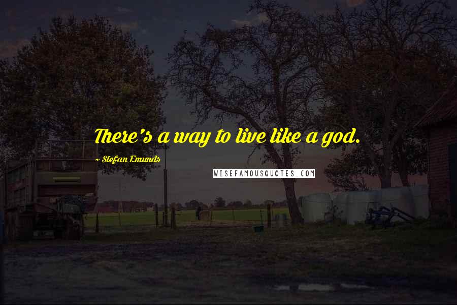 Stefan Emunds Quotes: There's a way to live like a god.