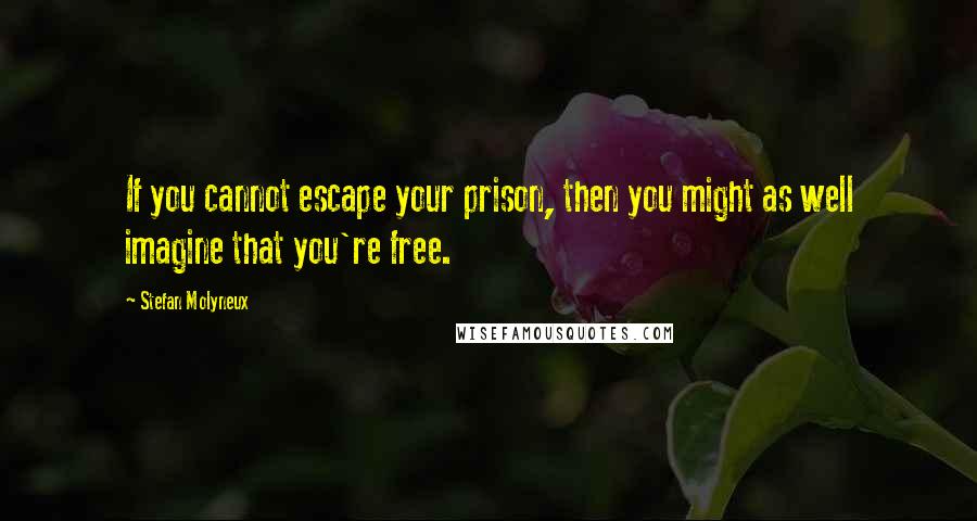 Stefan Molyneux Quotes: If you cannot escape your prison, then you might as well imagine that you're free.