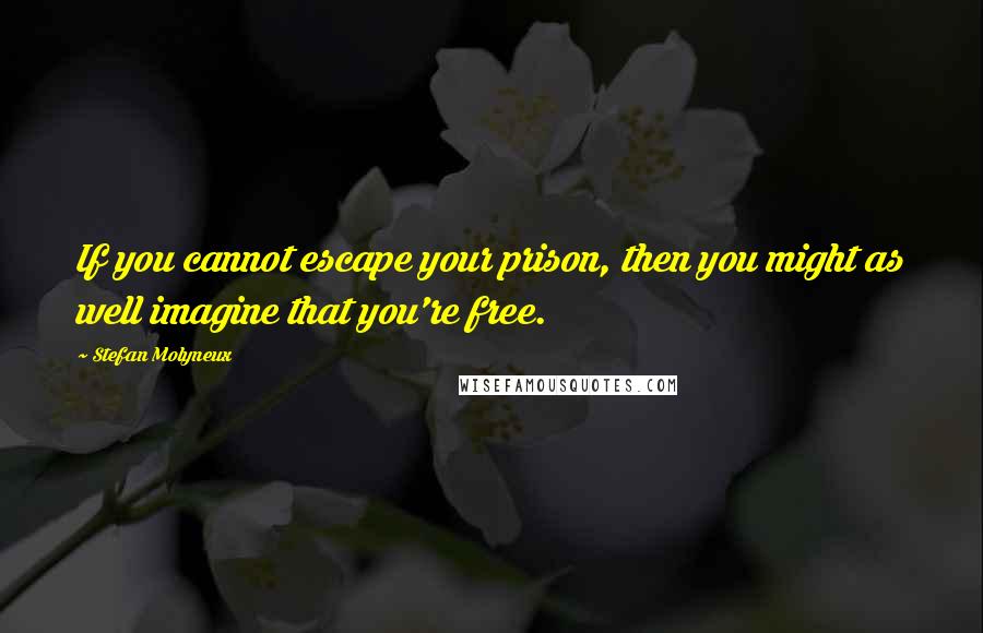 Stefan Molyneux Quotes: If you cannot escape your prison, then you might as well imagine that you're free.