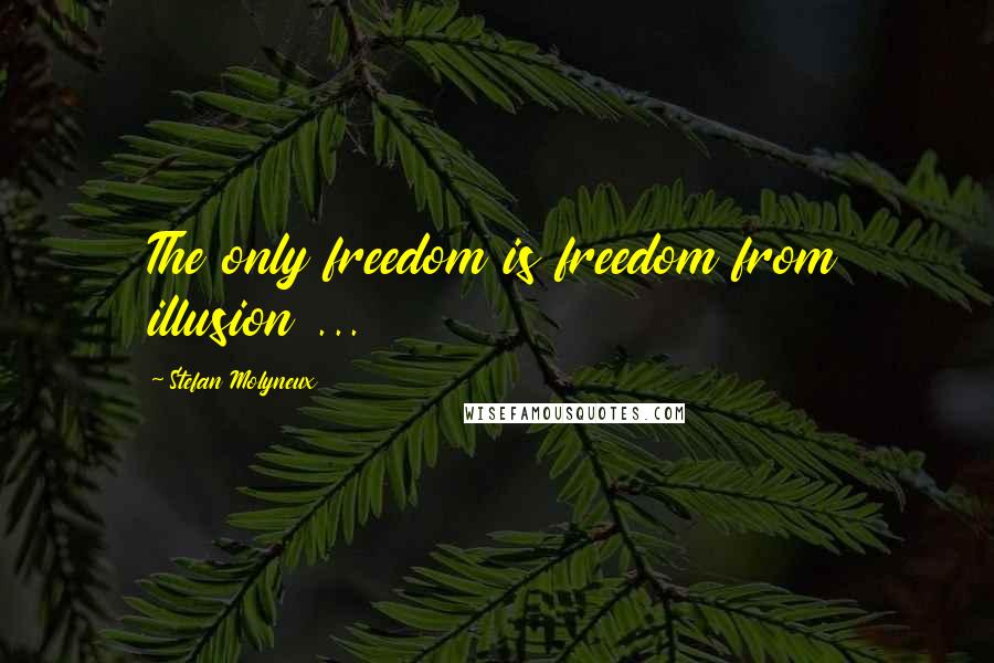 Stefan Molyneux Quotes: The only freedom is freedom from illusion ...