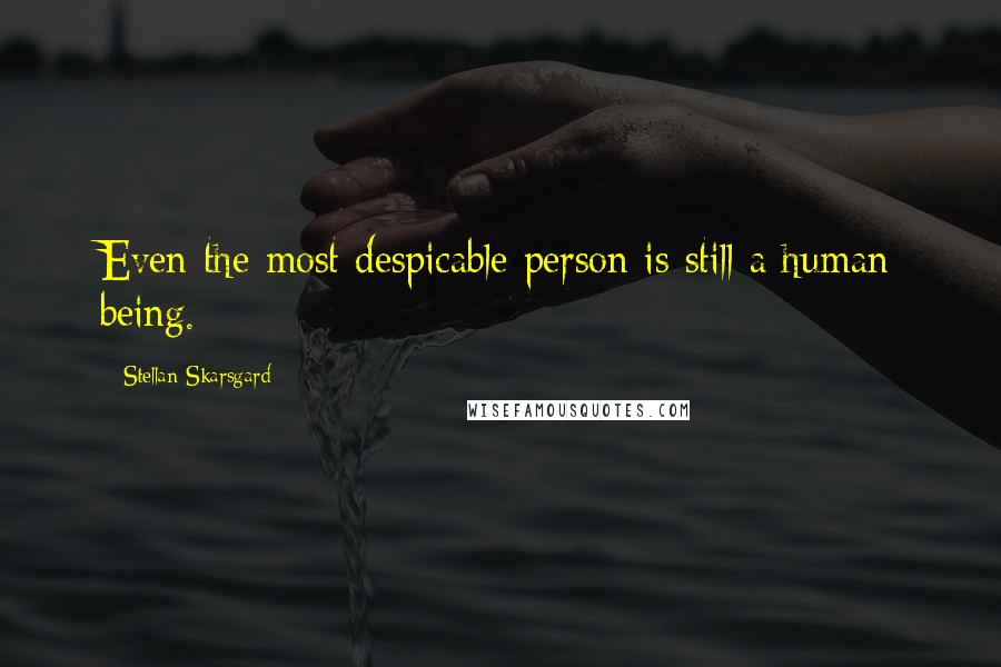 Stellan Skarsgard Quotes: Even the most despicable person is still a human being.
