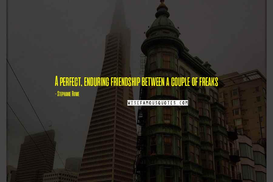 Stephanie Rowe Quotes: A perfect, enduring friendship between a couple of freaks