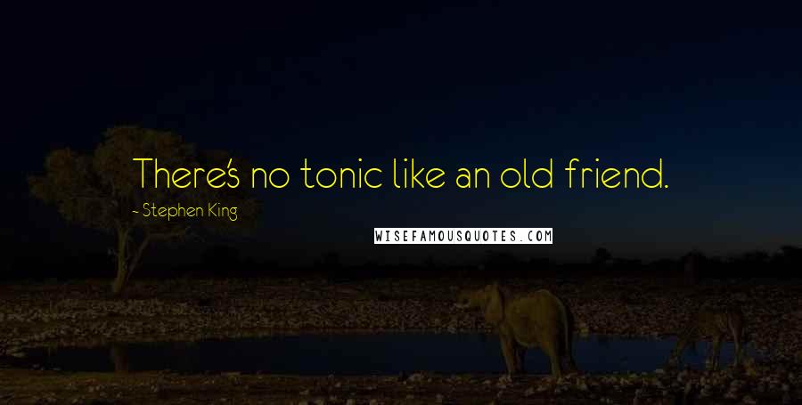 Stephen King Quotes: There's no tonic like an old friend.