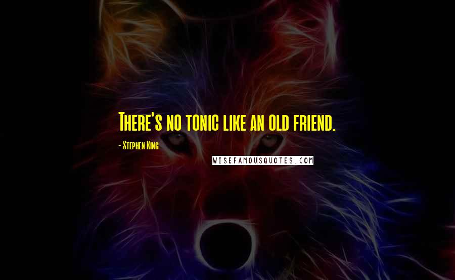 Stephen King Quotes: There's no tonic like an old friend.