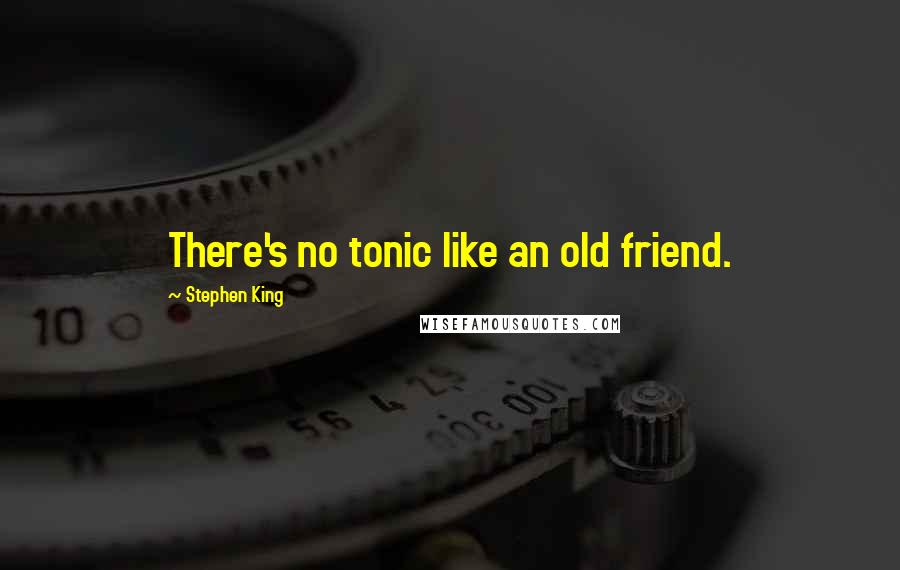 Stephen King Quotes: There's no tonic like an old friend.