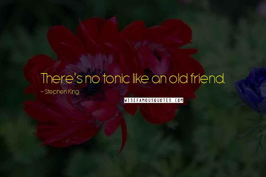 Stephen King Quotes: There's no tonic like an old friend.