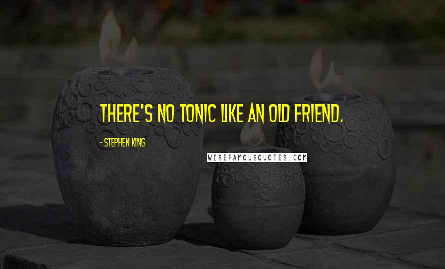 Stephen King Quotes: There's no tonic like an old friend.