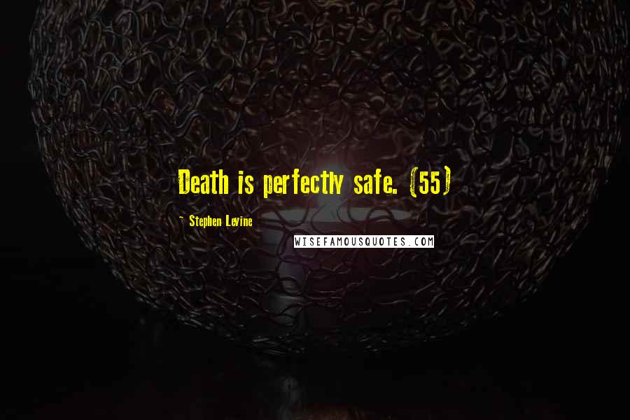 Stephen Levine Quotes: Death is perfectly safe. (55)