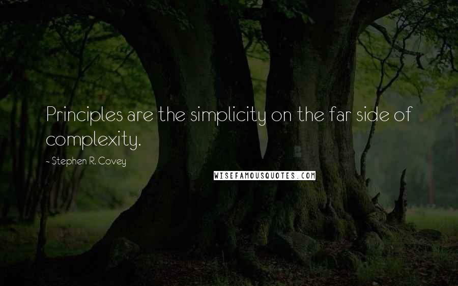 Stephen R. Covey Quotes: Principles are the simplicity on the far side of complexity.