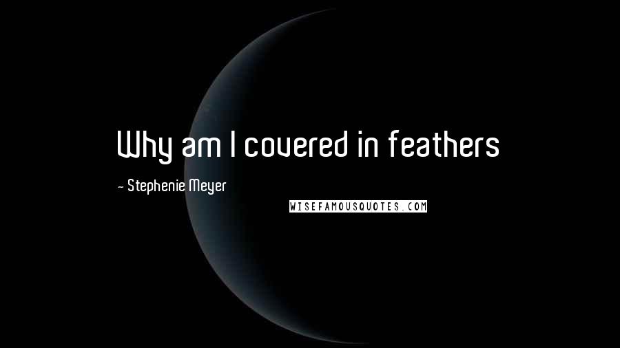 Stephenie Meyer Quotes: Why am I covered in feathers