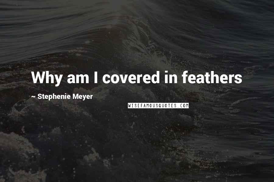 Stephenie Meyer Quotes: Why am I covered in feathers