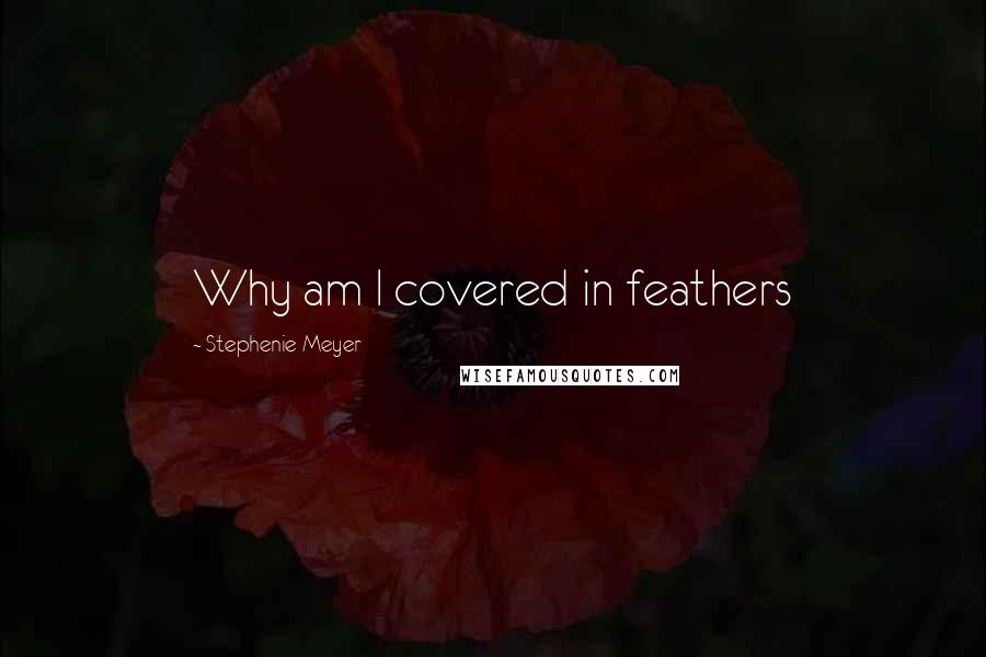 Stephenie Meyer Quotes: Why am I covered in feathers