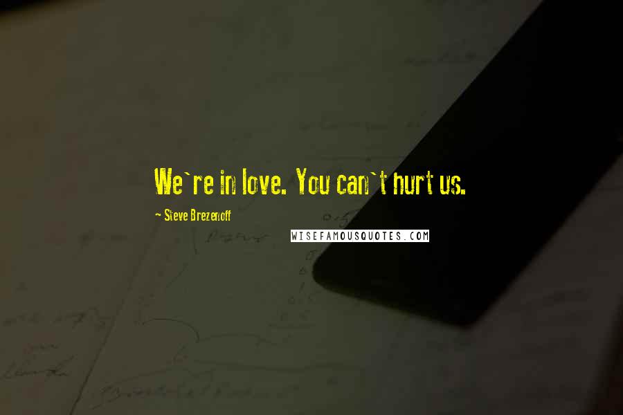 Steve Brezenoff Quotes: We're in love. You can't hurt us.