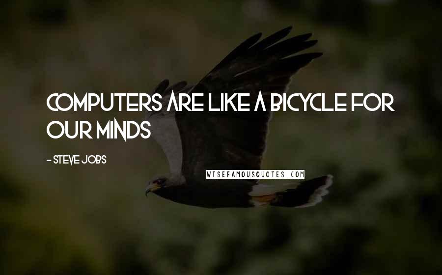 Steve Jobs Quotes: Computers are like a bicycle for our minds