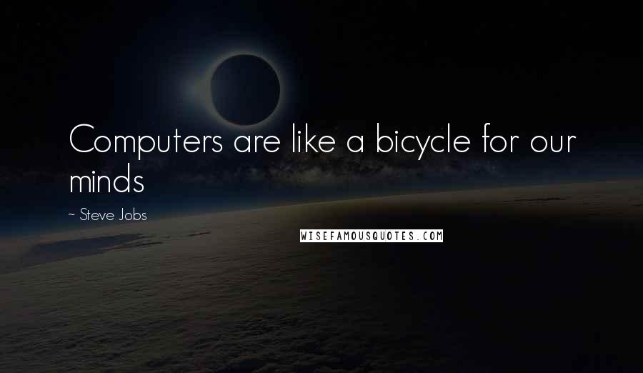 Steve Jobs Quotes: Computers are like a bicycle for our minds