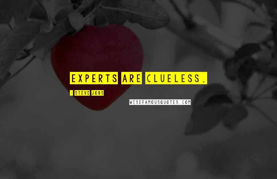 Steve Jobs Quotes: Experts are clueless.